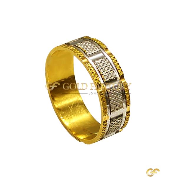 Gold Two Tone Ring 