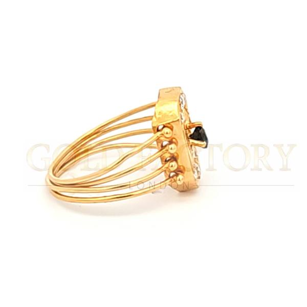  Gold Multiple Band Ring 