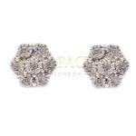 18ct Diamond Cluster Stud Earrings