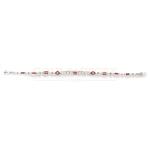 18ct White Gold Diamond And Ruby Link Bracelet