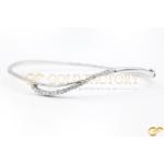 Twisted Diamond Bangle With Elegant Design