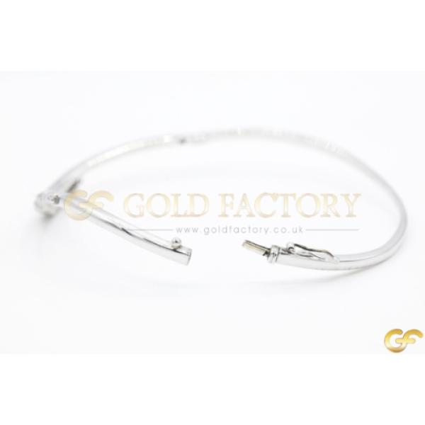 Twisted Diamond Bangle With Elegant Design