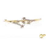 Floral Diamond Bangle With Petite Flower Motifs