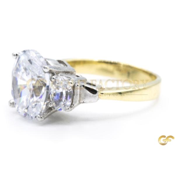 Oval Cluster Diamond Ring