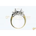 Oval Cluster Diamond Ring
