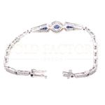 Art Deco Sapphire and Diamond Bracelet