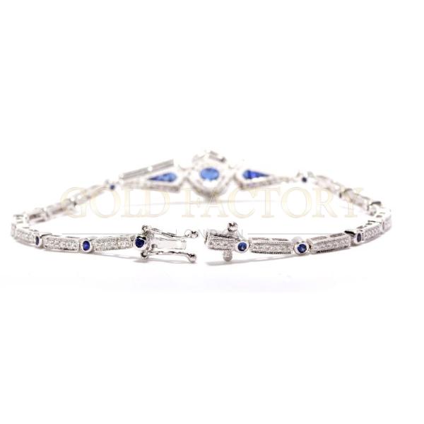 Art Deco Sapphire and Diamond Bracelet