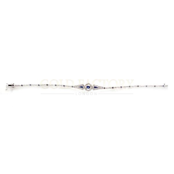 Art Deco Sapphire and Diamond Bracelet