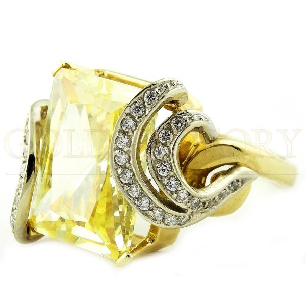 Yellow Sapphire Cocktail Ring