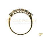 22ct Gold Cz Eternity Ring