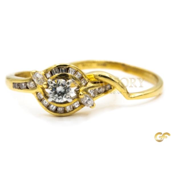 Diamond And Sapphire Eternity Ring