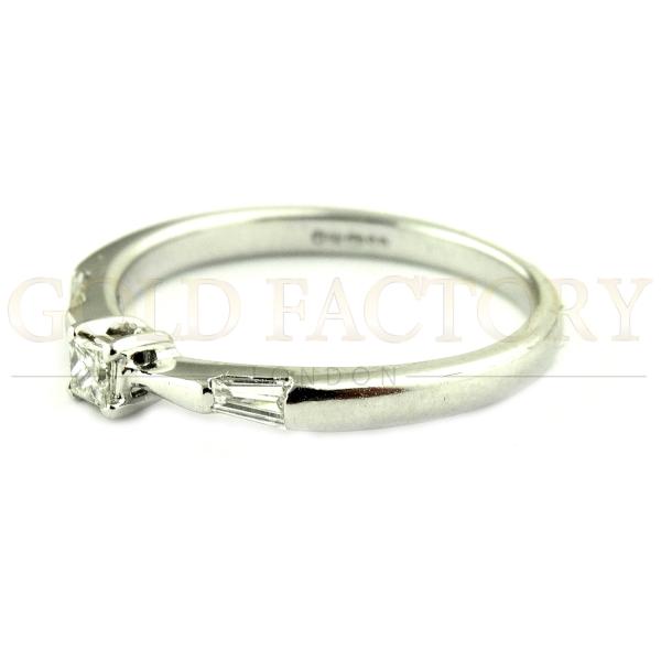 Petite Princess-Cut Diamond Ring