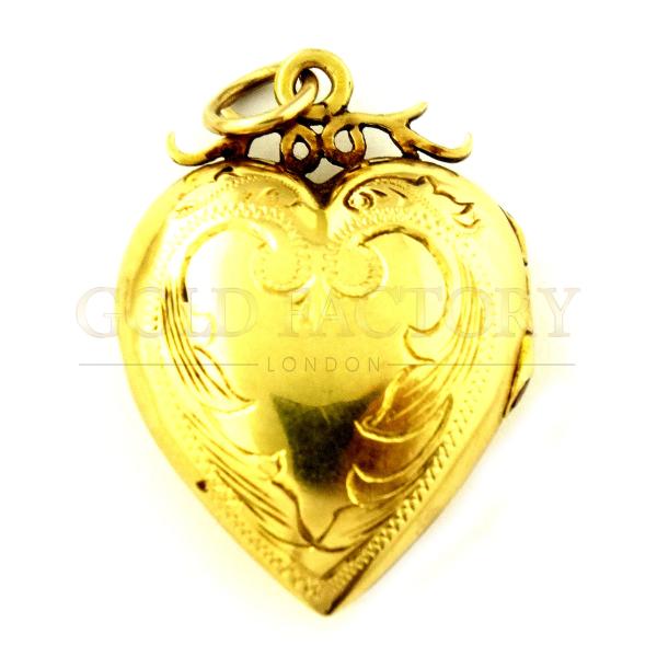 Vintage Heart-Shaped Locket Pendant