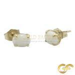 Gold Opal Stud Earrings