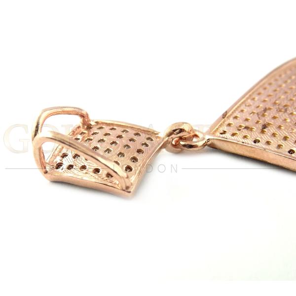 Geometric Gold And Black Pendant