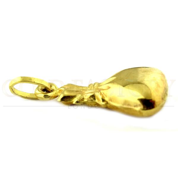 Gold Pouch Charm Pendant