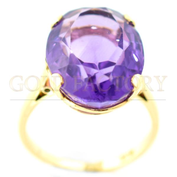 Amethyst Gold Ring