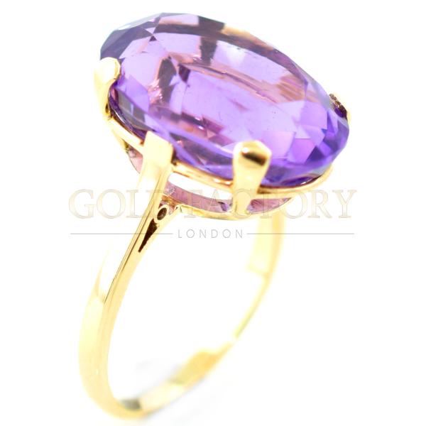 Amethyst Gold Ring