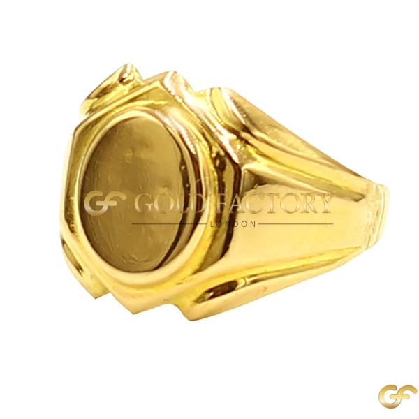 Green Emerald Gold Ring