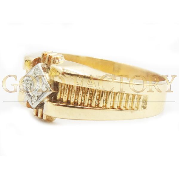 Retro Diamond Gold Ring