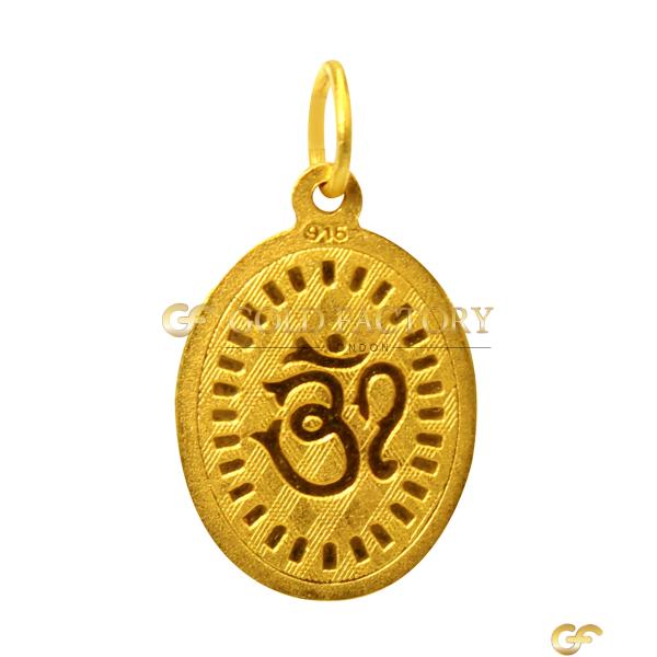  Gold Lord Shiva Pendant 