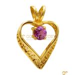  Gold Heart Shaped Pendant 