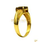 Oval-Cut Garnet Ring