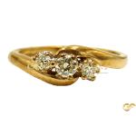 18ct Trilogy Diamond Band