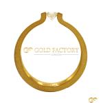 18ct Matte-Finish Yellow Gold Band