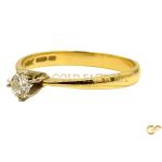 18ct Solitaire Diamond Ring