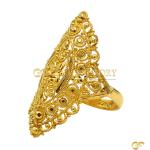  Ornate Filigree Gold Ring