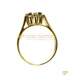  Black Cz Cluster Ring