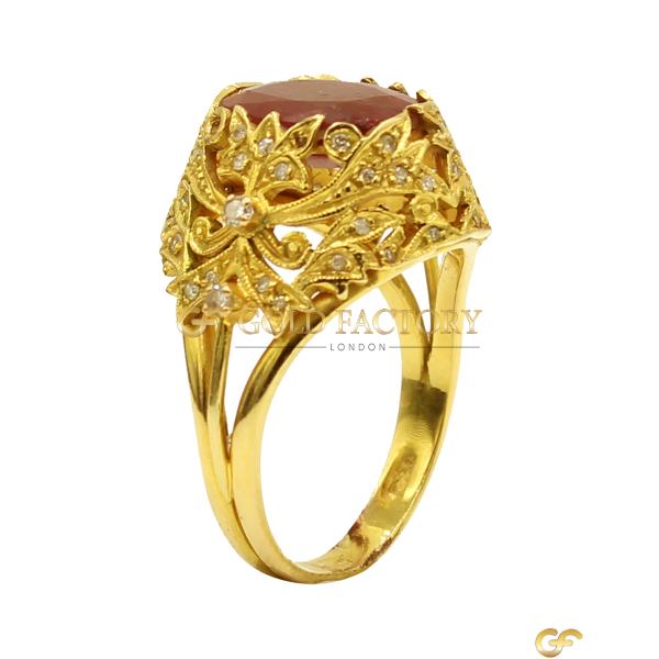  Ruby Cz Statement Ring