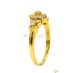  Cluster Cz Gold Ring