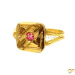 Ruby-Inspired Signet Ring