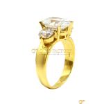 Solitary Cz Oval Ring