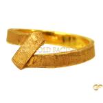  Gold Minimalist Crossover Ring