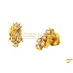  Gold Petite Trio Cz Earrings