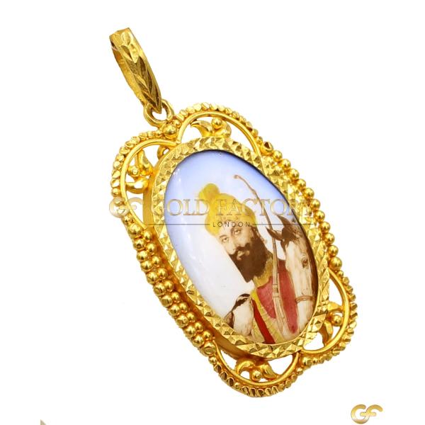  Gold Guru Gobind Singh Pendant