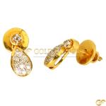 Tear drop Diamond Earrings