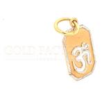 Gold Octagon Om Pendant