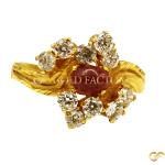 Cluster Pink Oval Ring