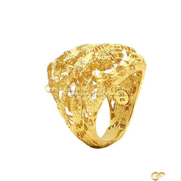 Intricate Filigree Gold Ring